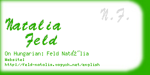 natalia feld business card